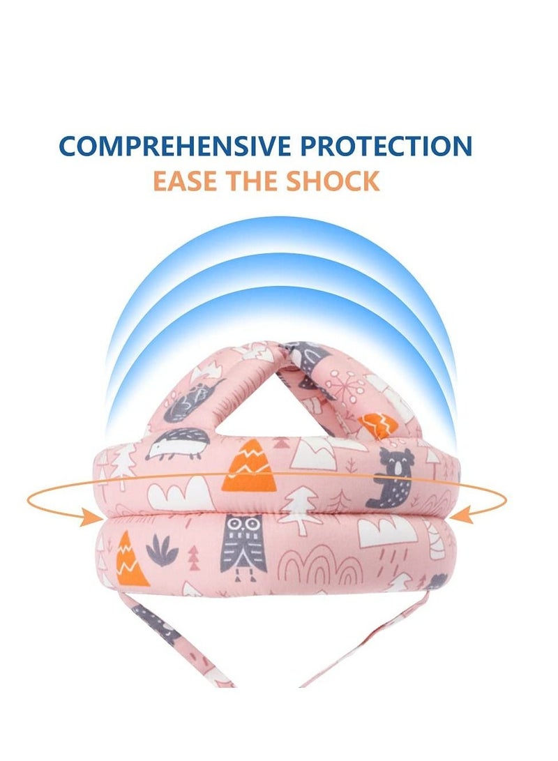 MIXDE Baby Head Protector - Baby Helmet for Crawling Walking Running - No Bumps and Soft Cushion - Adjustable Protective Cap Infant Baby Safety Headguard Suitable for Children Learning to Walk - Image 2