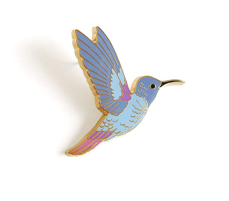 Pinsanity Hummingbird Enamel Lapel Pin - Image 2