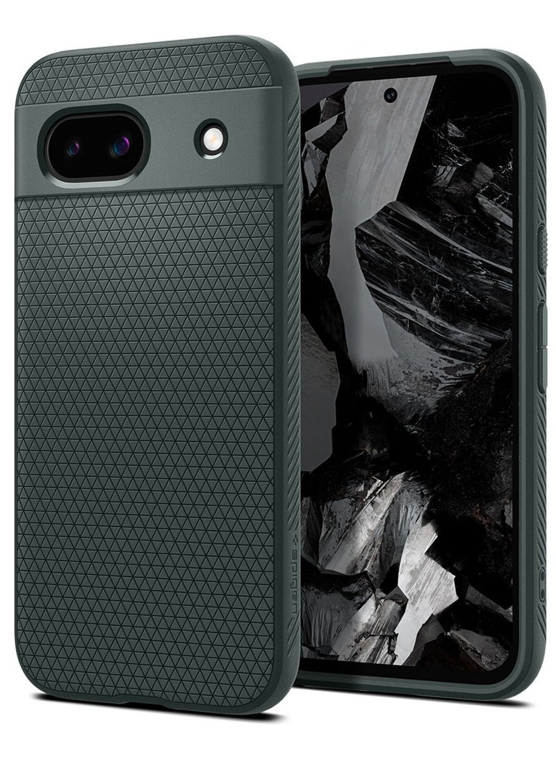 Spigen غطاء حماية Liquid Air لهاتف Google Pixel 8a - أخضر داكن - Image 1