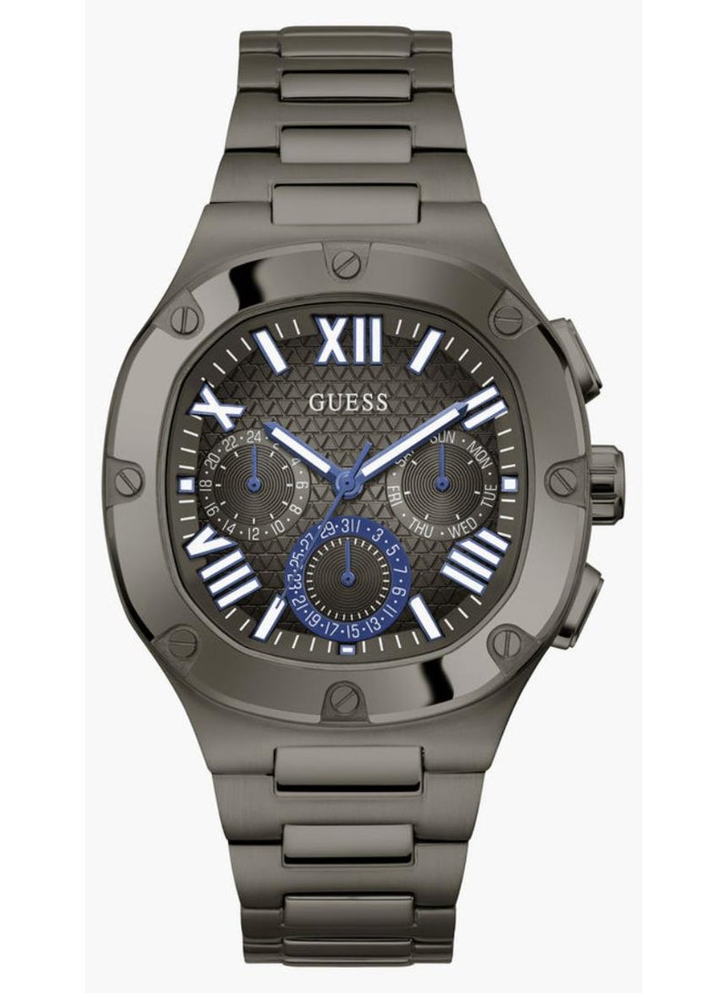 Guess Men's Grey Multi-function Stainless Steel Strap Watch - GW0572G5 - Image 1