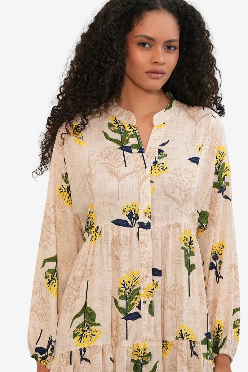 بيغ دارت BDART Patterned V-Neck Maxi Dress