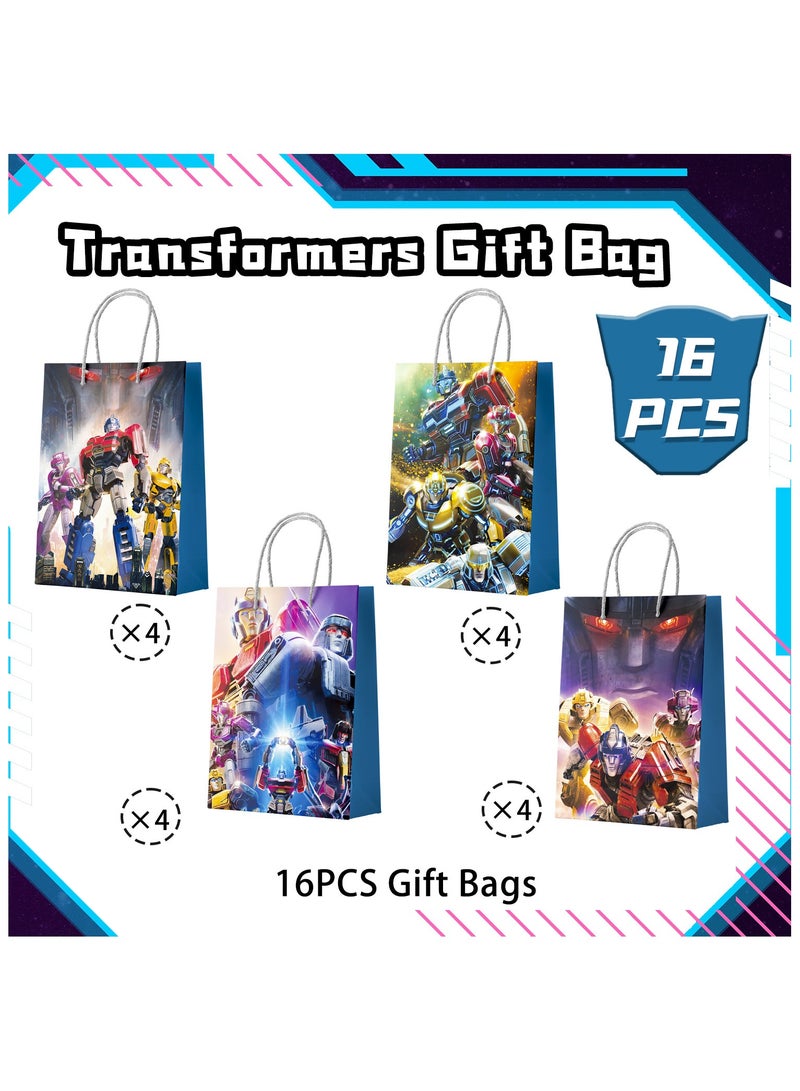 FRUITFUL PARTY Transformers Party Bags, 16pcs Transformers Gift Bags Transformers Goodie Bags Transformers Candy Bags for Transformers Party Favors - Image 2