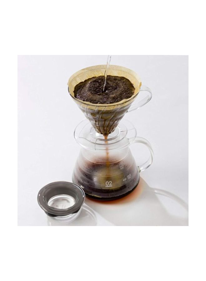 Glass Coffee Carafe Clear Silver Durable Coffee Pot for Home Use Office Daily Brewing Container - Image 2