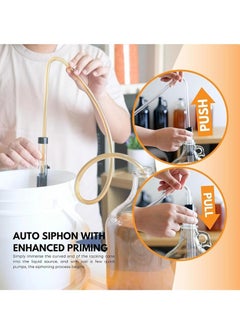 RATSAW Auto Siphon with Tubing 35x3x3cm Syphon Pump Kit Plastic Racking Cane Brewing Filter Ideal Carboy Bottle Making Tools  - Image 4