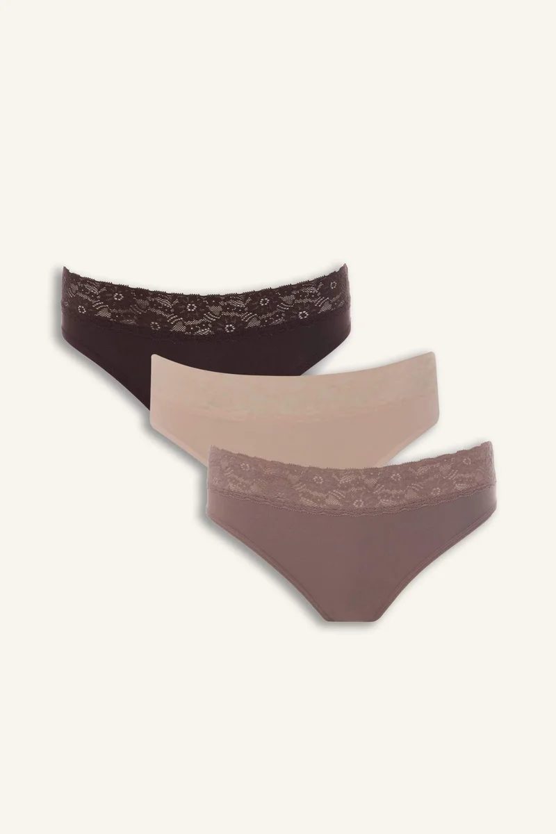 ديفاكتو Lace Detail 3 Piece Panties