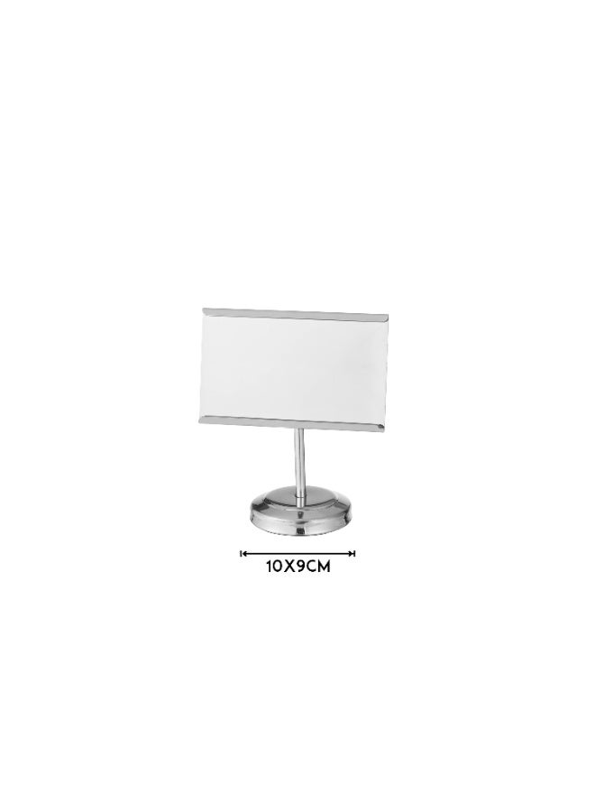 Dania New Arrival Metal Card and Card Holder for Table or Receptions Silver 10 cm - Image 5