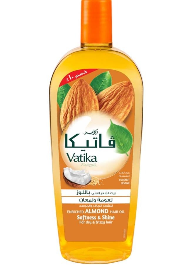 Almond Enriched Hair Oil Coconut & Sesame Softens & Shines Dry & Frizzy Hair 90ml