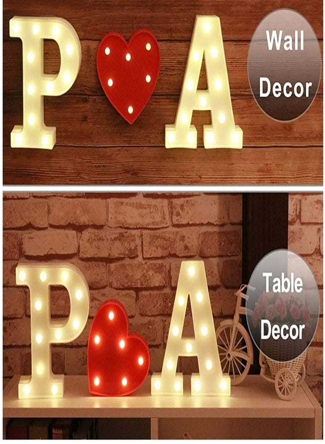 DesiDiya® LED Marquee Alphabet Letters Light Sign for Decoratrion Decor Walls Hanging Birthday Party Light (Letter-P) - Image 3
