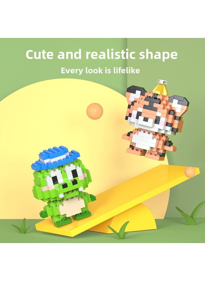 Generic - Cartoon Animal Series Cute Doll Tiny Particles Children's Assembled Toy Blind Box Gift Compatible With Lego Blocks-Color:Animal W1502-03 Good Chick - Image 1