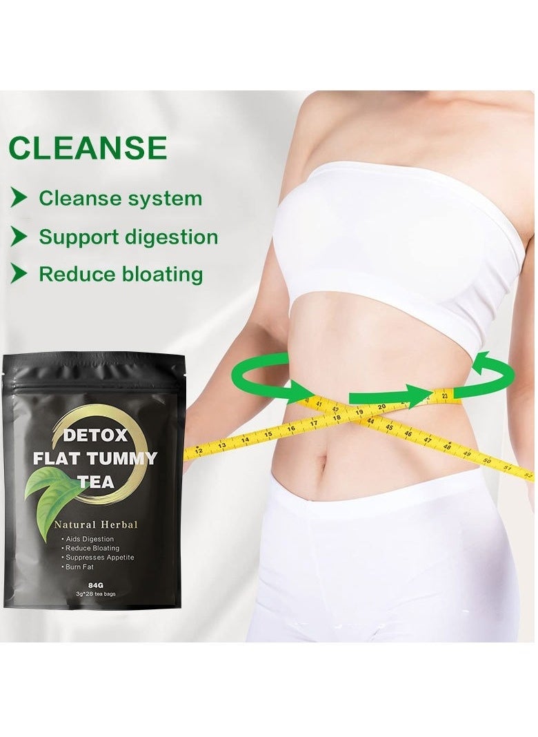 Wins Town Detox Flat Tummy Tea,Burn Fat Slimming Tea Healthy,Aids Digestion Reduce Bloating Suppresses Appetite, Support Healthy Digestion And Metabolism 28 Bags  - Image 2