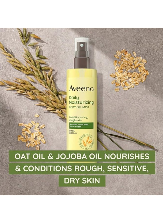 AVEENO Daily Moisturizing Body Oil Mist With OAT OIL AND JOJOBA OIL,Suitable For Dry And Rough Skin, 200 ML. - Image 2