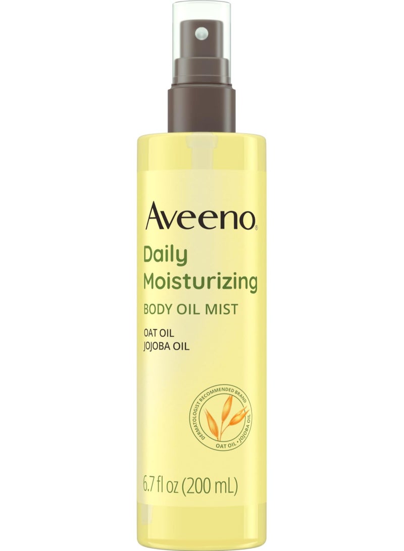 AVEENO Daily Moisturizing Body Oil Mist With OAT OIL AND JOJOBA OIL,Suitable For Dry And Rough Skin, 200 ML. - Image 1
