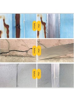 XiuWoo Super Waterproof Tape Outdoor Leak Repair Aluminum Butyl Tape Permanent Leak Proof All Weather Patch UV Resistant Pipe Awning Sail Roof Window Sealing  - Image 3