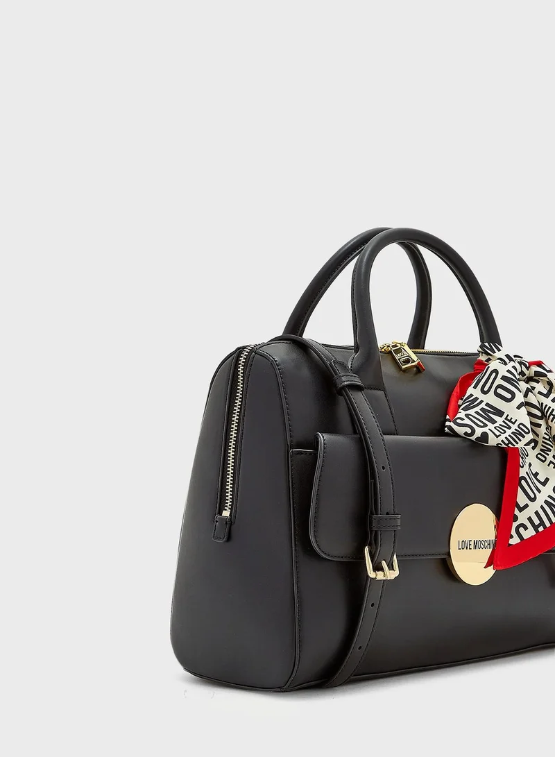 Love Moschino Scarf Detail Crossbody Bag