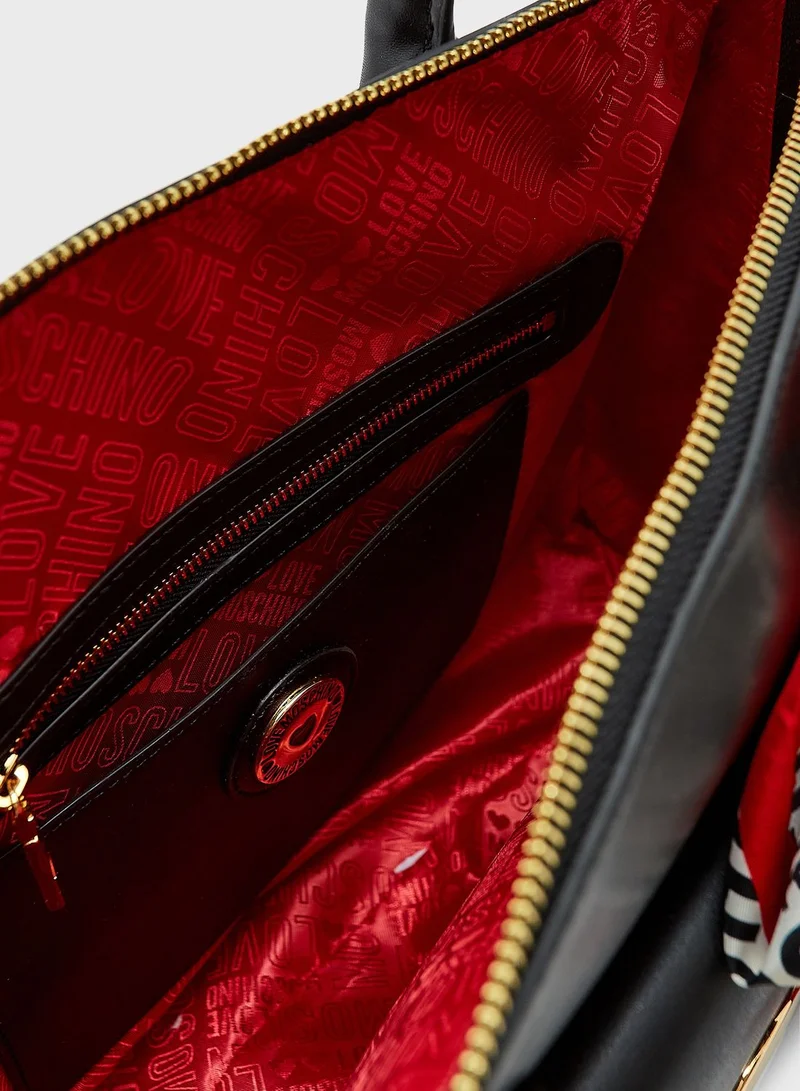 Love Moschino Scarf Detail Crossbody Bag