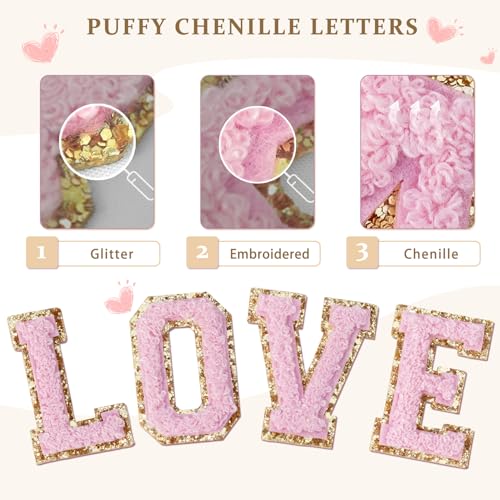 COSHAYSOO Teen Girl Gifts Trendy Stuff Initial Wallet RFID Bifold Tween Girls Christmas Stocking Stuffer Presents for Her Personalized Preppy Things Chenille Letter E Cream - Image 5