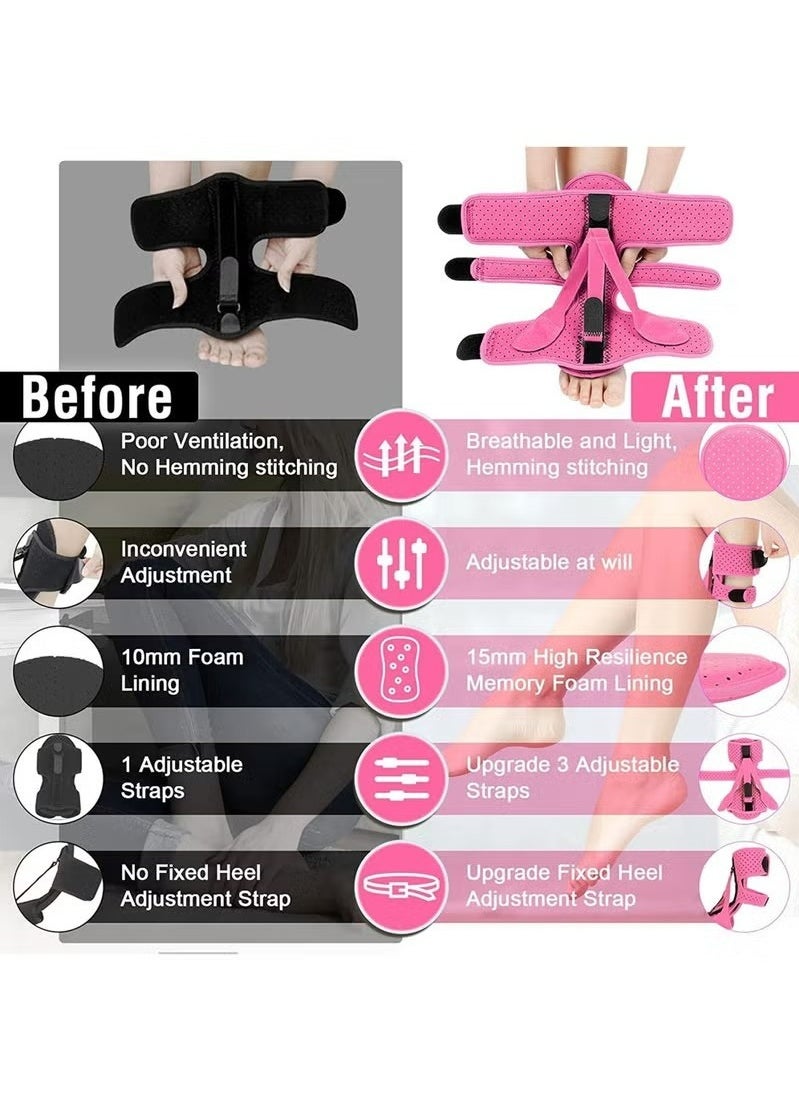 Plantar Fasciitis Night Splint,Upgraded Plantar Fasciitis Brace ,Relief Brace for Plantar Fasciitis Relief, Achilles Tendonitis and Foot Drop