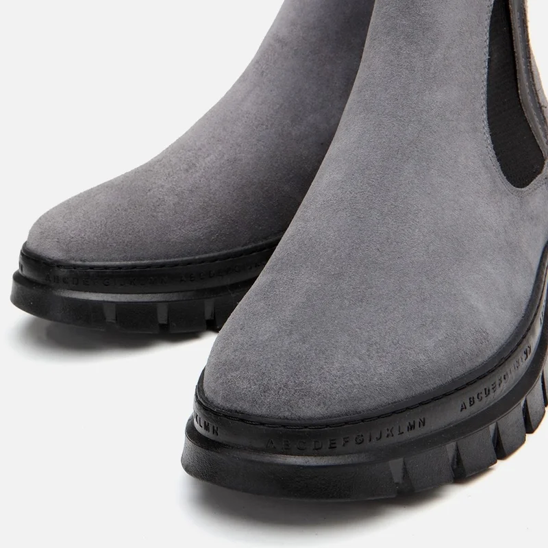 Hotiç 02BOH296100A230 GENUINE Leather Gray Men's Casual Boots