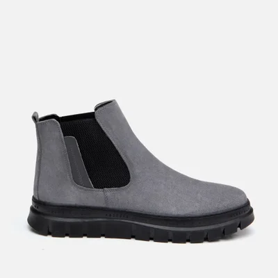 Hotiç 02BOH296100A230 GENUINE Leather Gray Men's Casual Boots