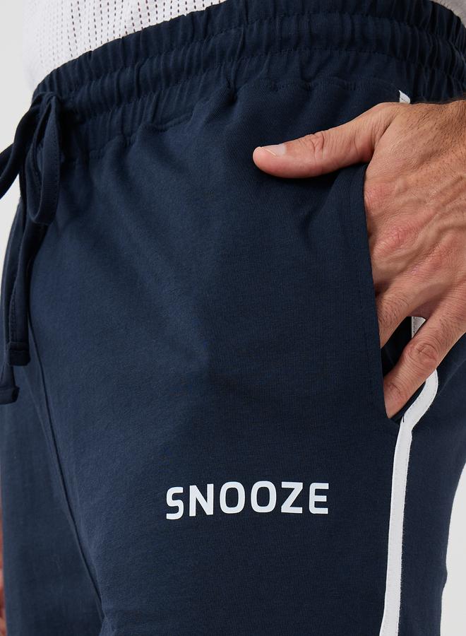 ستايلي شورت ستايلي محبوك بطبعة وتفاصيل متباينة - Image 3