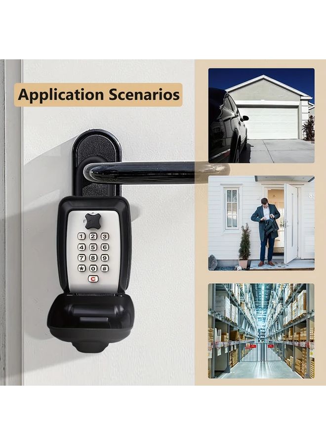 Black Waterproof 12 Digit Digital Key Safe Secure Code Durable Outdoor Key Case - Image 1