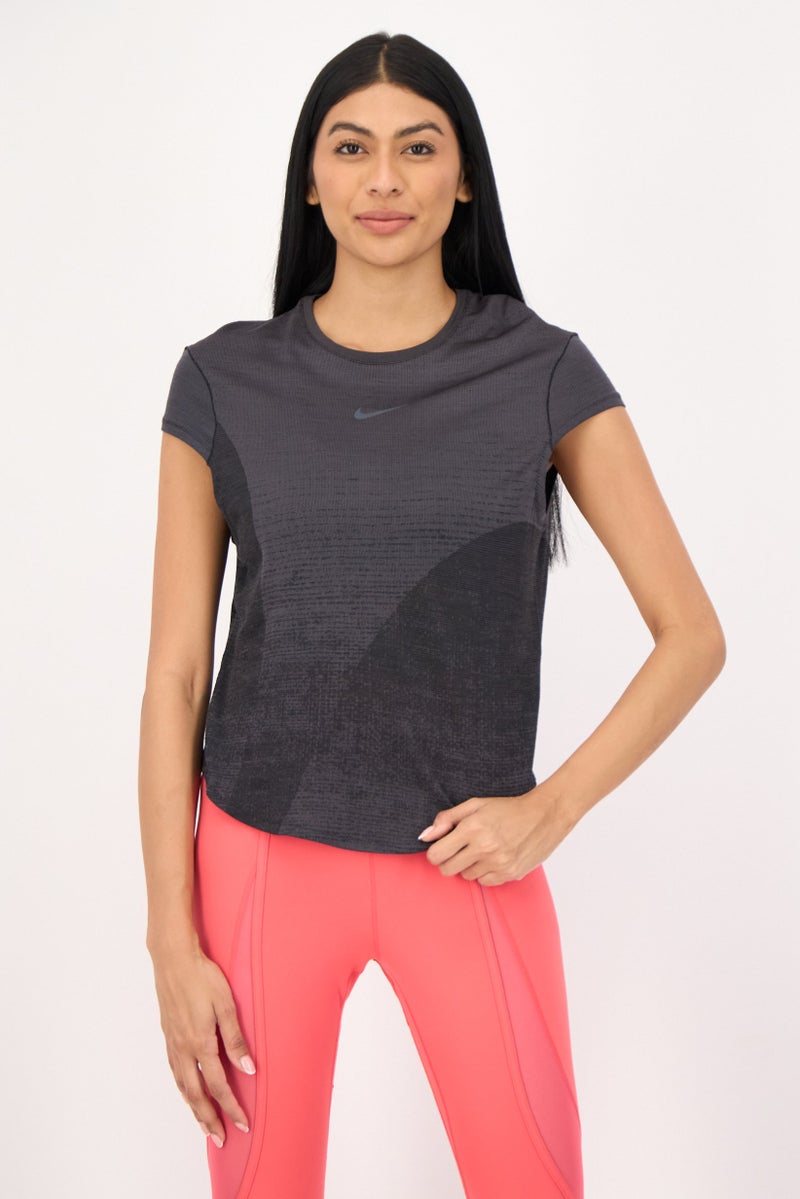 Nike Women Dri-Fit Short Sleeve Running T-Shirt, Multicolor - Image 1