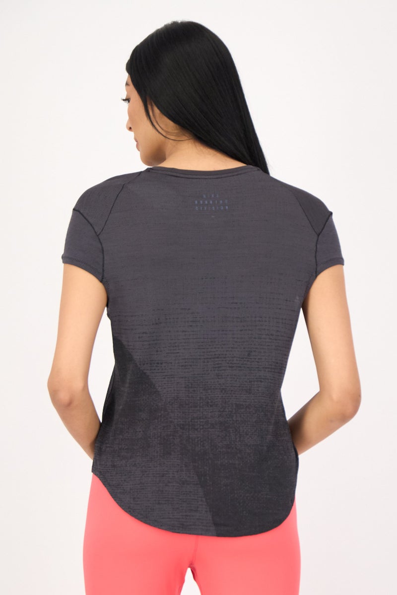 Nike Women Dri-Fit Short Sleeve Running T-Shirt, Multicolor - Image 3