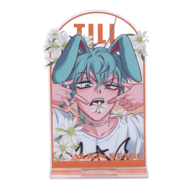 YJacuing Alien Stage Rabbit Series Acrylic Stand â€“ 4.3 x 2 Inch Anime Desk Decor, Officially Licensed ALNST Tabletop Artwork (Till) - Image 1