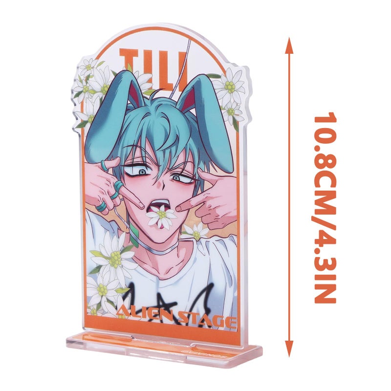 YJacuing Alien Stage Rabbit Series Acrylic Stand â€“ 4.3 x 2 Inch Anime Desk Decor, Officially Licensed ALNST Tabletop Artwork (Till) - Image 2
