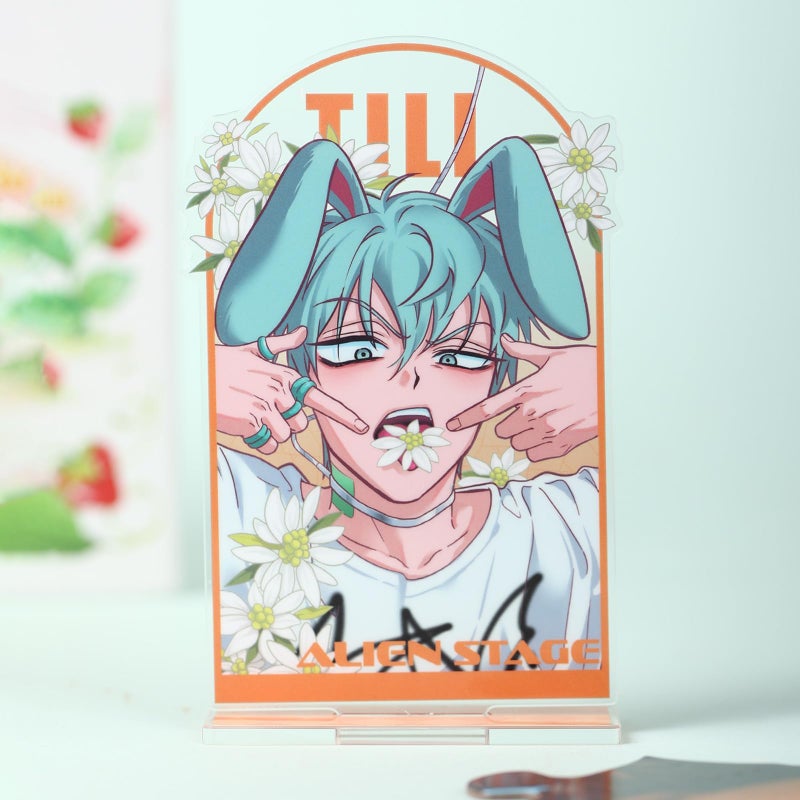 YJacuing Alien Stage Rabbit Series Acrylic Stand â€“ 4.3 x 2 Inch Anime Desk Decor, Officially Licensed ALNST Tabletop Artwork (Till) - Image 4