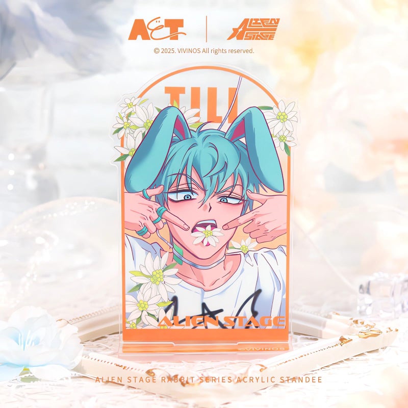 YJacuing Alien Stage Rabbit Series Acrylic Stand â€“ 4.3 x 2 Inch Anime Desk Decor, Officially Licensed ALNST Tabletop Artwork (Till) - Image 5