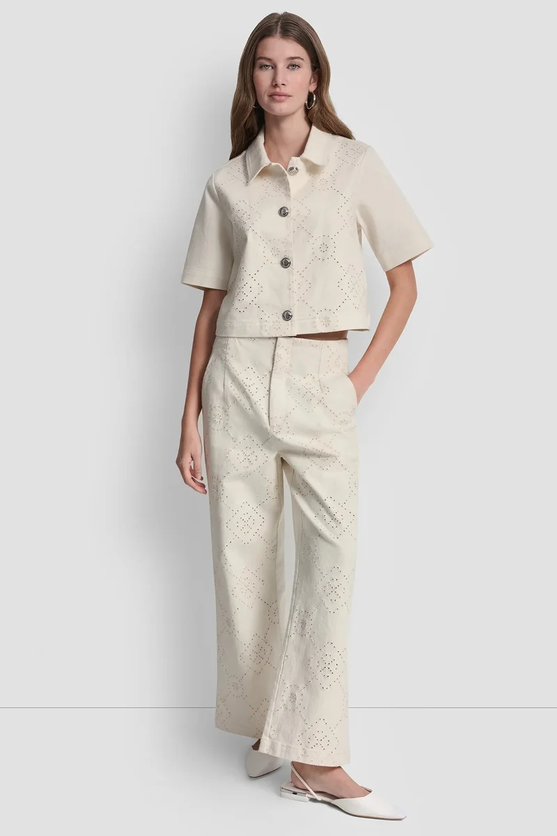DKNY  SHORT SLEEVE BUTTON JACKET for Women | Best Price UAE