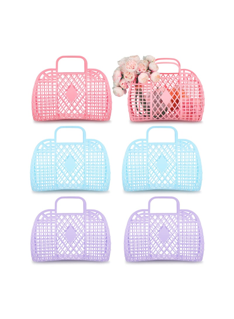 Generic 3-Pack Jelly Tote Bags for Women - Stylish Plastic Beach Baskets for Weddings, Bridesmaids, and Kids - Perfect Jelly Purse Gift Set for Special Occasions.  - Image 1