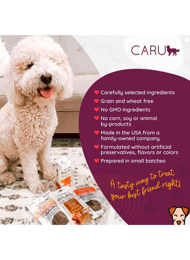 CARU - Soft N’ Tasty Baked Bites  Beef Bites Dog Treats  Flavorful Training Treats  4 Oz Bags  Pack Of 3 - Image 1