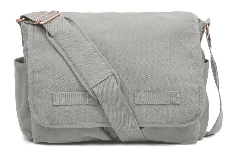Sweetbriar Classic Vintage Messenger Bag - Original Heavyweight Cotton Canvas Shoulder Bag with Upgraded Features - Image 1