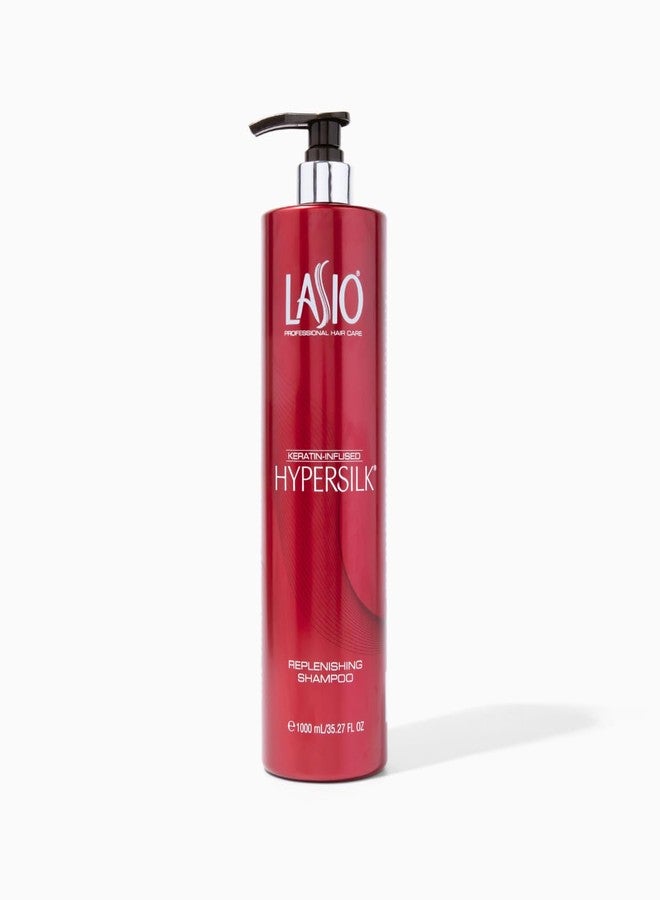 Lasio - Keratin-Infused HYPERSILK Replenishing Shampoo - 35.27 Fl. Oz - Repair, Restore & Redefine Hair Care Products - Keratin Shampoo Sulfate Free - Image 1