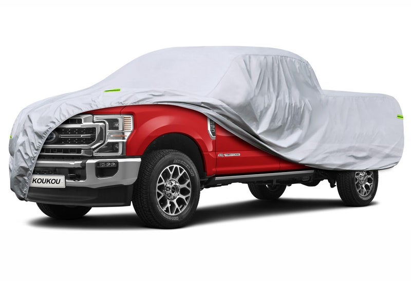 KouKou Truck Cover Waterproof All Weather 6 Layers Full Pickup Cover Universal Fit Truck Ford 150Ram 1500Chevy SilveradoToyota Tundra ect229242 inches