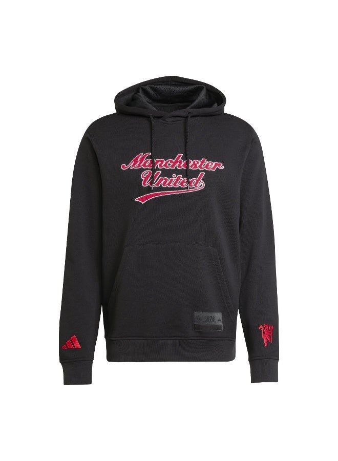 Adidas Mufc Us Hd Black Football Sweatshirts For Men XS - Image 1