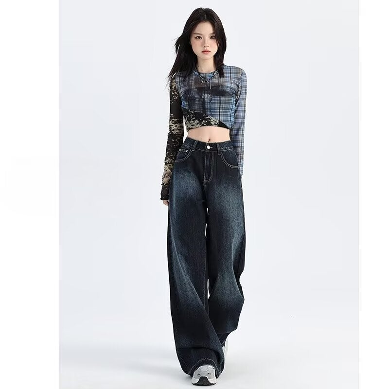 Unisex Classic Denim Jeans Loose Fit Daily Outdoor Wear - Image 2