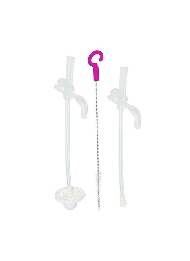 B.Box Sippy Cup Replacement Straw Pack ; Includes 1 Replacement Straw 1 Replacement Straw With Weight 1 Cleaning Brush ; Fits B.Box Sippy Cups