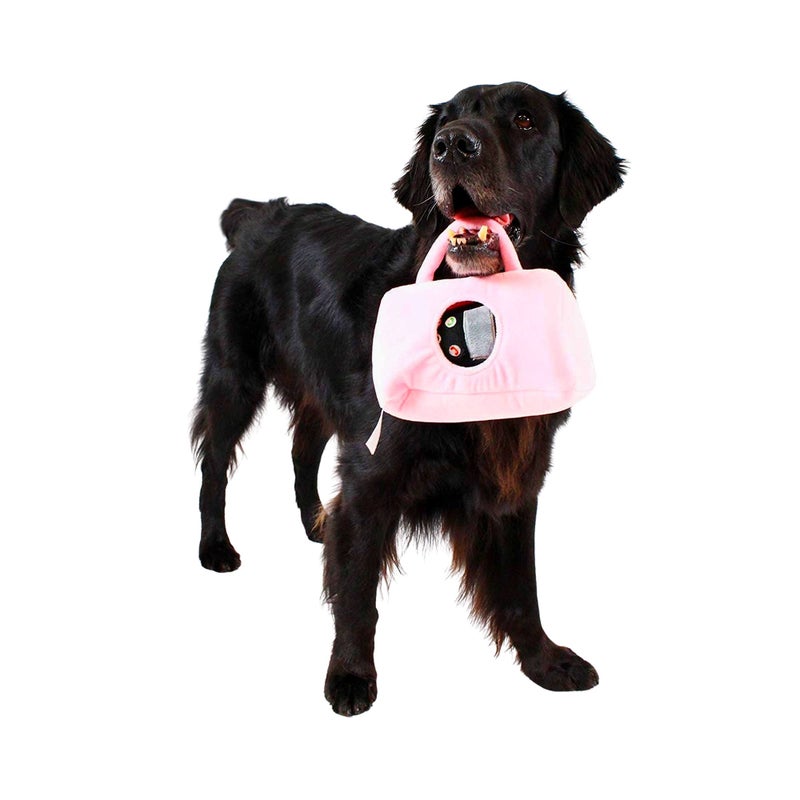 Midlee Plush Purse Find-a-Toy Interactive Dog Toy - 9" - Image 5