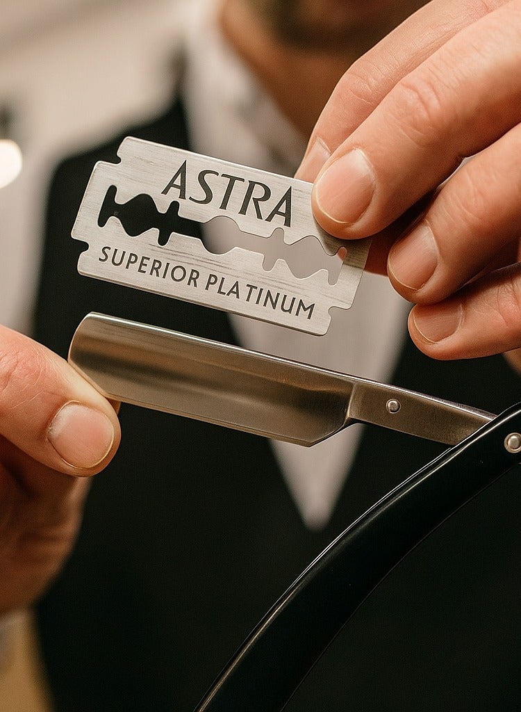أسترا شفرات حلاقة أسترا مزدوجة الحافة من الفولاذ المقاوم للصدأ - عبوة 300 شفرة بجودة بلاتينية لحلاقة مثالية - Image 2
