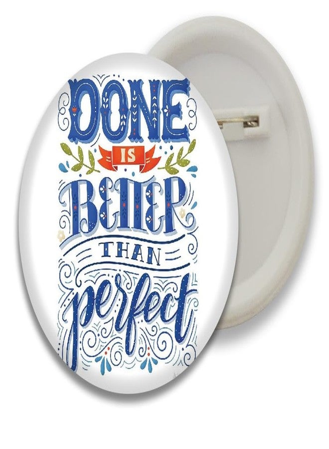 D2C® Plastic Motivational Quotes Round Pin Button Badge - Perfect for Boys, Girls, Men & Women Trendy Batches for Bags, Backpacks Ideal Birthday Gift, Party Favor Size 58mm Multicolor Pack of 5 D10 - Image 2