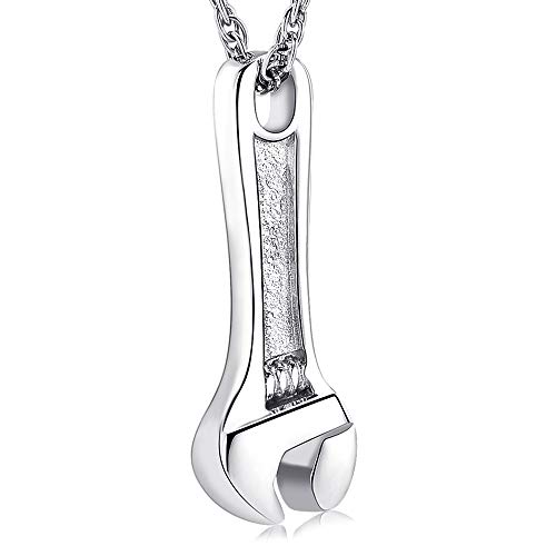 shajwo Cremation Wrench Urn Necklace Ashes Jewelry for Women Men Keepsake Pendant Memorial Locket Ash Holder - Image 1