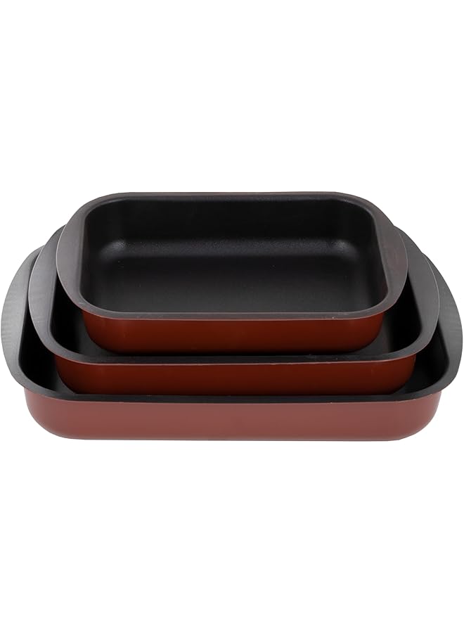 فيترو 3 قطع صينية خبز مستطيلة 9705 3 3S - Image 1