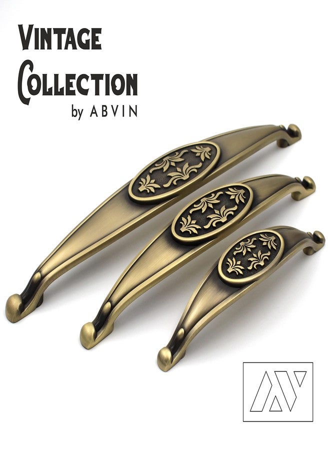 ABVIN مقابض ABVIN بتلات عتيقة، أدوات خزائن ذهبية حديثة، مقابض أثاث للأبواب والخزائن والأدراج (6.3 بوصة) - Image 4
