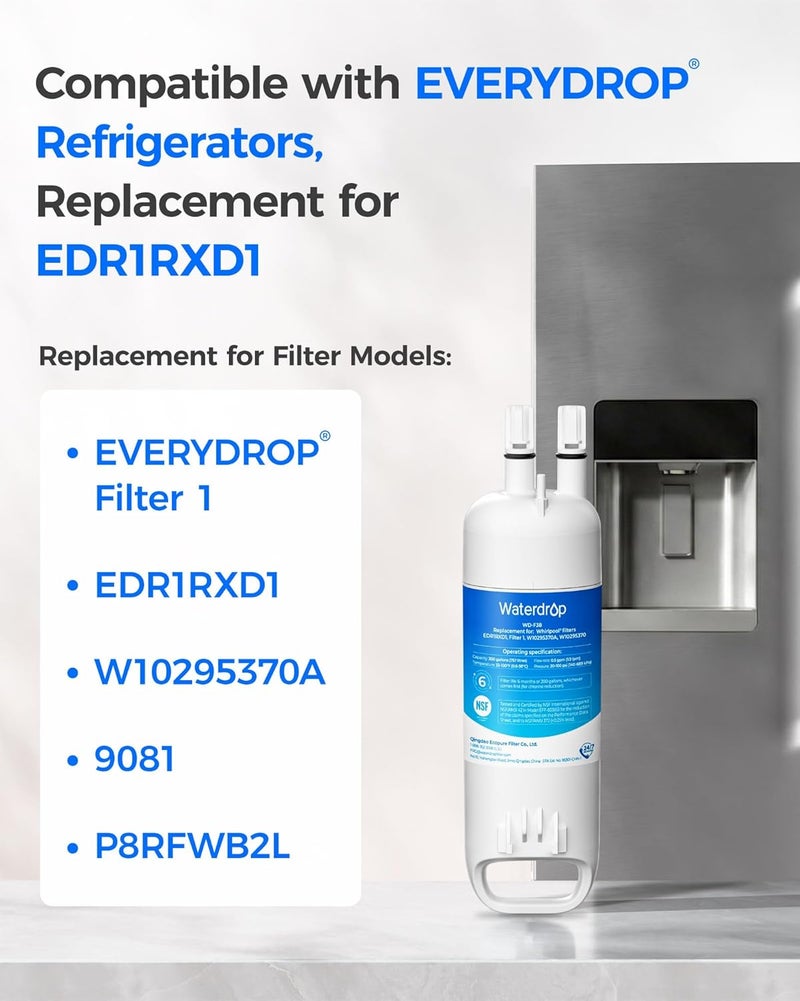 ووتر دروب فلتر مياه الثلاجة WD-F38، 3 فلاتر - Image 2