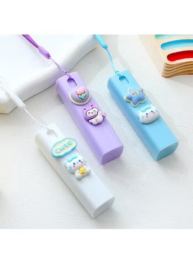 واي جيه 5 قطع كرتون قابلة للتعبئة زجاجات رذاذ فارغة 10 مل، زجاجات عطور صغيرة الحجم يمكن حملها بدون تسرب مع حبل رفع، يمكن رشها في أي وقت أثناء رحلة العمل أو السفر - Image 5