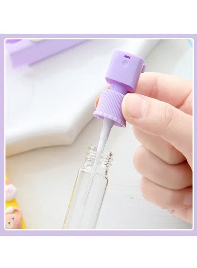 واي جيه 5 قطع كرتون قابلة للتعبئة زجاجات رذاذ فارغة 10 مل، زجاجات عطور صغيرة الحجم يمكن حملها بدون تسرب مع حبل رفع، يمكن رشها في أي وقت أثناء رحلة العمل أو السفر - Image 2