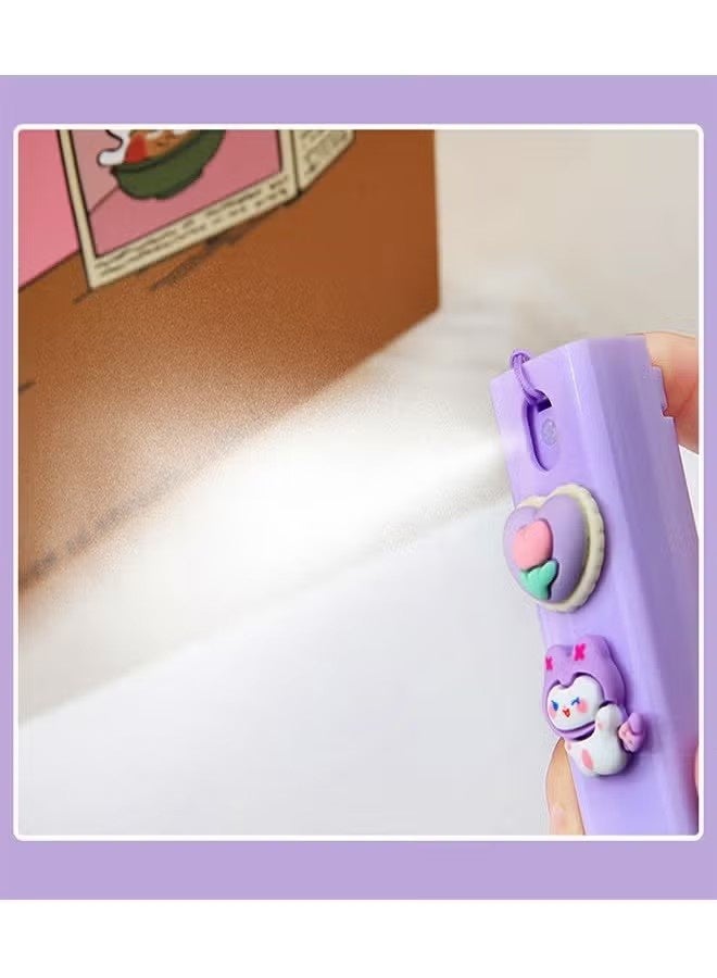 واي جيه 5 قطع كرتون قابلة للتعبئة زجاجات رذاذ فارغة 10 مل، زجاجات عطور صغيرة الحجم يمكن حملها بدون تسرب مع حبل رفع، يمكن رشها في أي وقت أثناء رحلة العمل أو السفر - Image 4